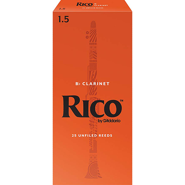 D'Addario Rico RCA2515 Bb Clarinet Reeds, Strength 1.5 - 1 Piece<br>RCA2515